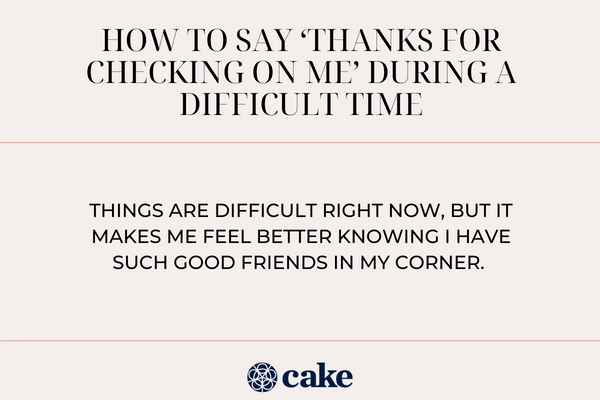 How to say "thank you" during a difficult time